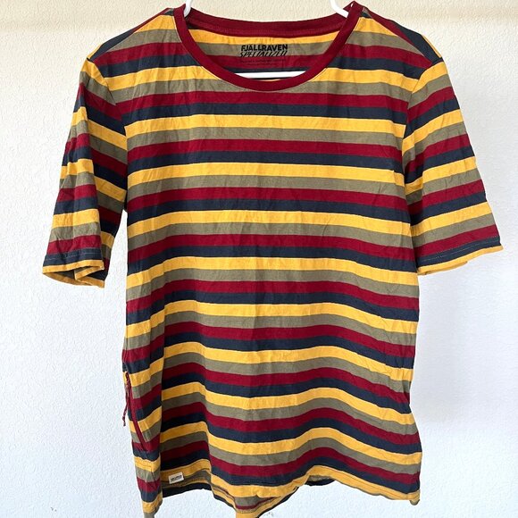 Fjällräven Specialized Cotton Striped Short Sleeve Tee Women's Large - Picture 2 of 9